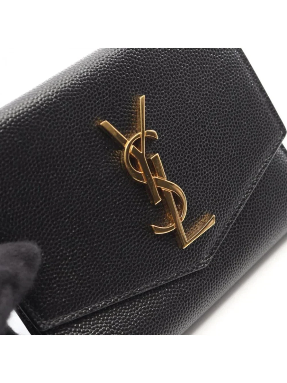 Saint Laurent Paris Bifold Wallet Uptown Compact Black Leather - Picture 9 of 9